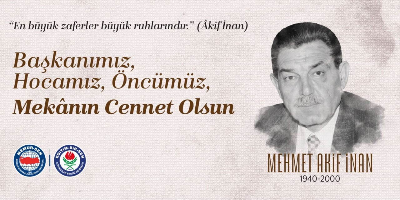 Mehmet Akif İnan vefatının 26. yılında rahmetle anılıyor