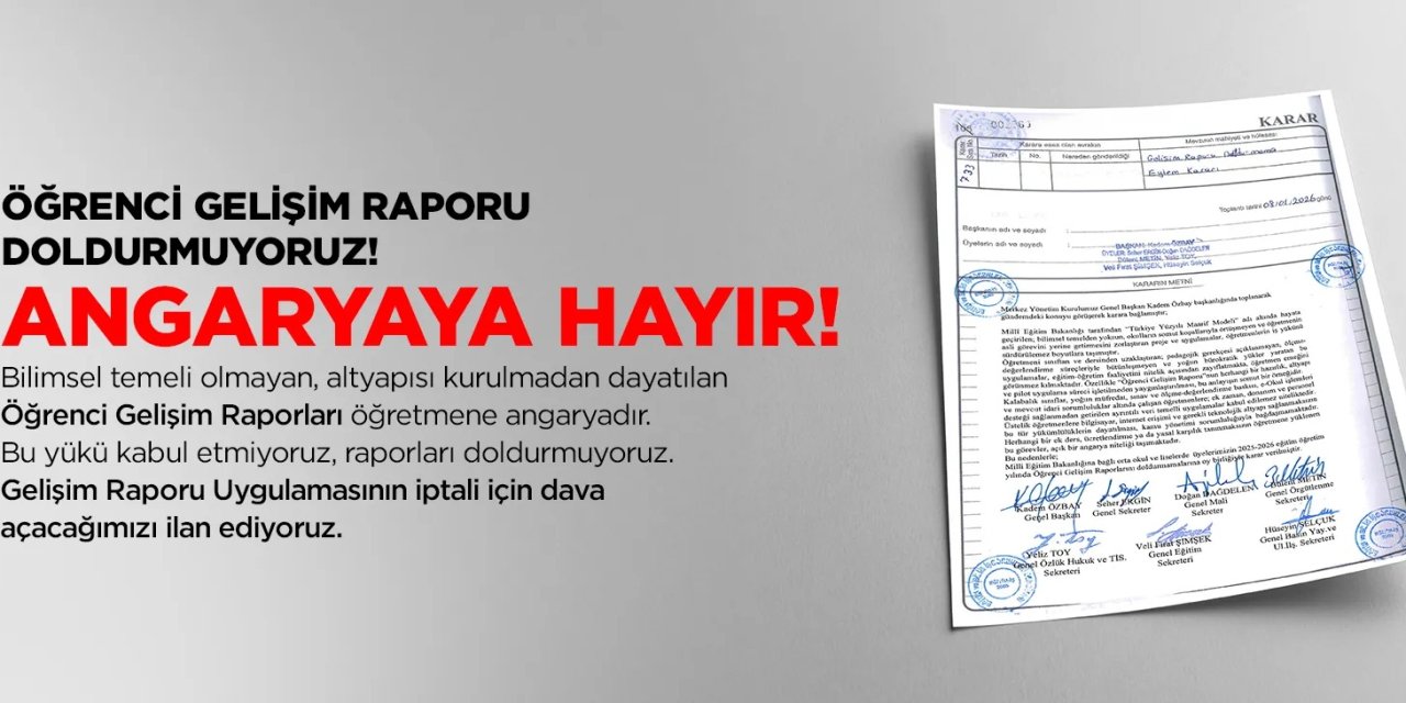 Eğitimde Yeni Gerilim: Öğretmenler Gelişim Raporuna Karşı