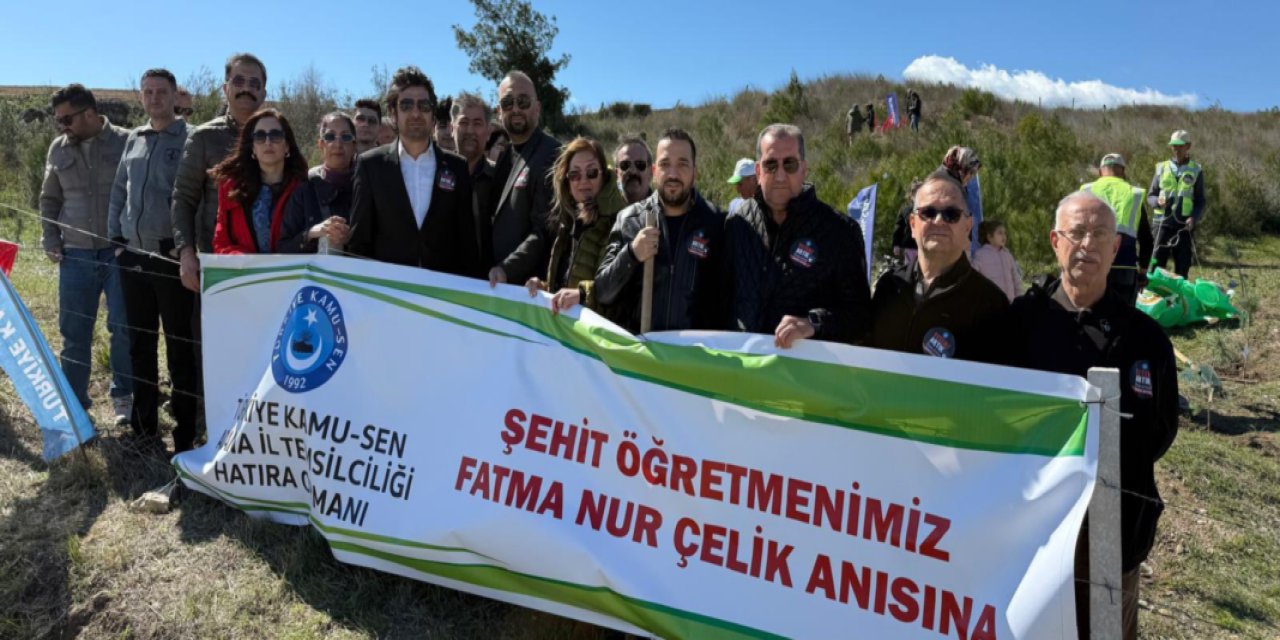 Adana’da şehit öğretmenler için anlamlı etkinlik: Fidanlar toprakla buluştu