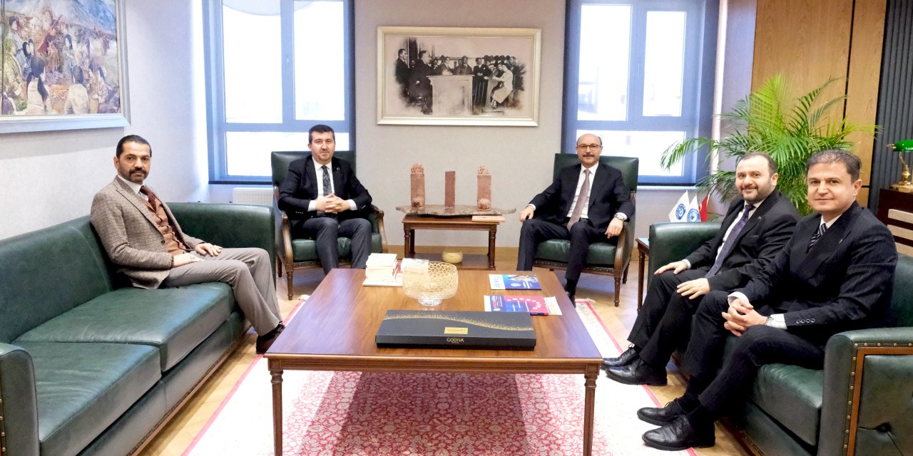 ASBÜ Rektörü Musa Kazım Arıcan’dan Talip Geylan’a Hayırlı Olsun Ziyareti