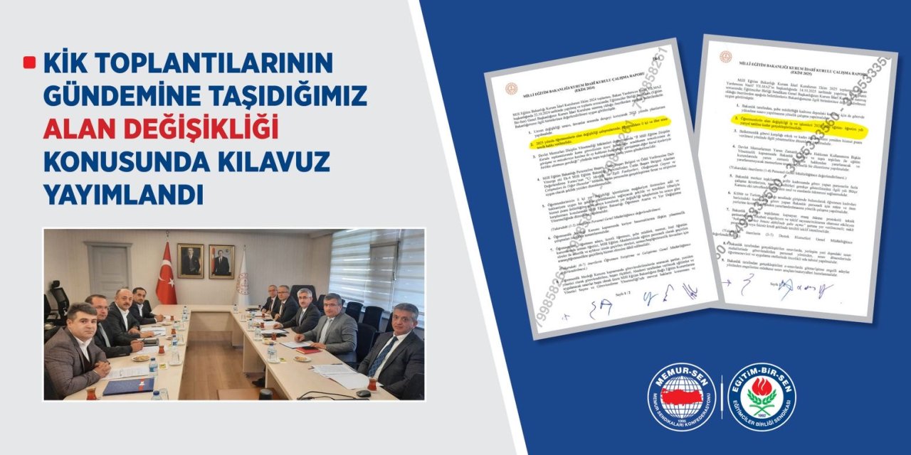 KİK toplantılarında gündeme taşınmıştı: Alan değişikliğinde takvim netleşti