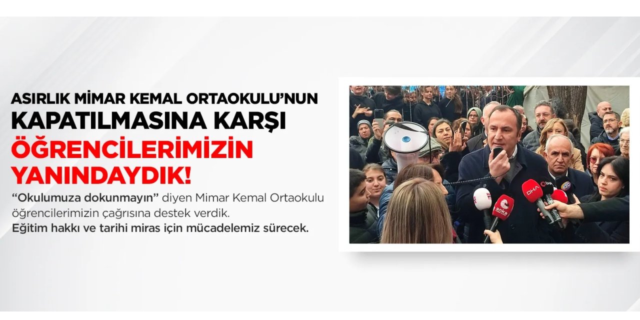 Eğitimciler ayakta: Mimar Kemal Ortaokulu için eylem