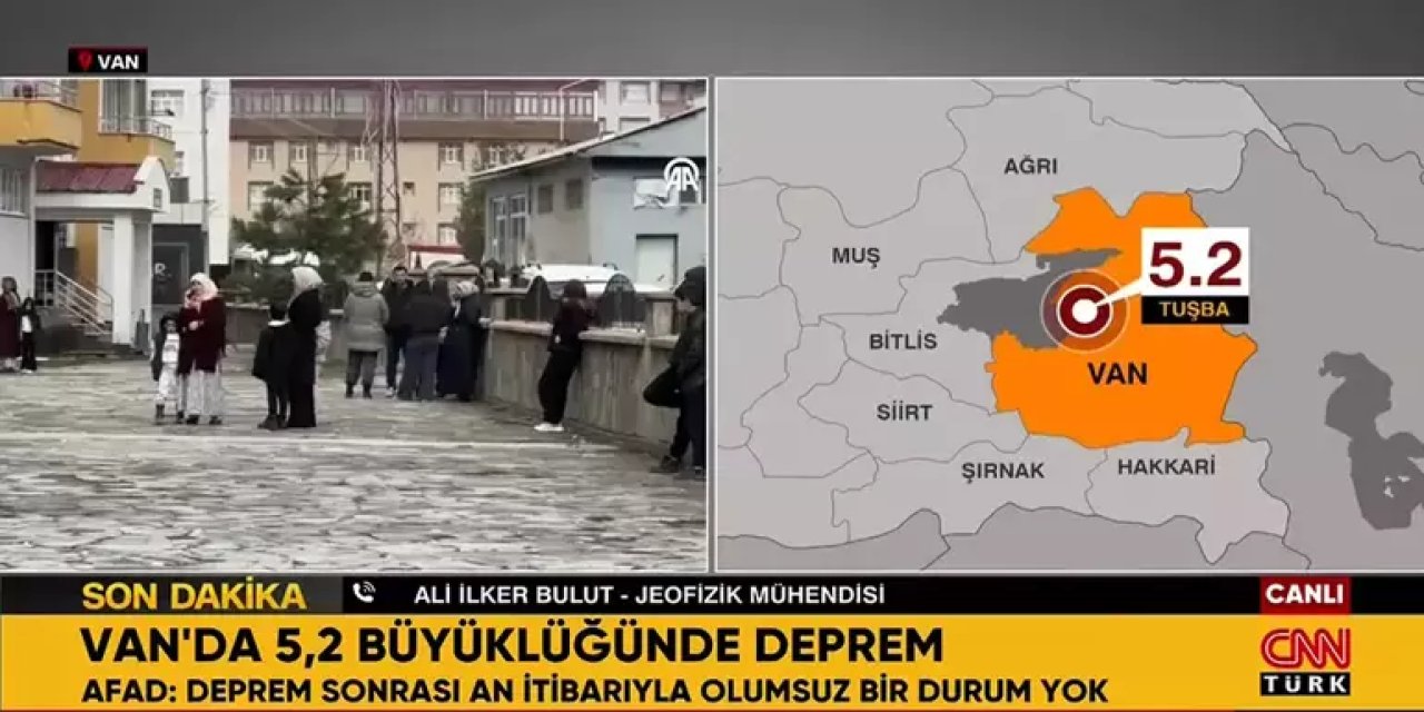 Van sallandı: 5,2 büyüklüğünde deprem sonrası saha taraması başlatıldı
