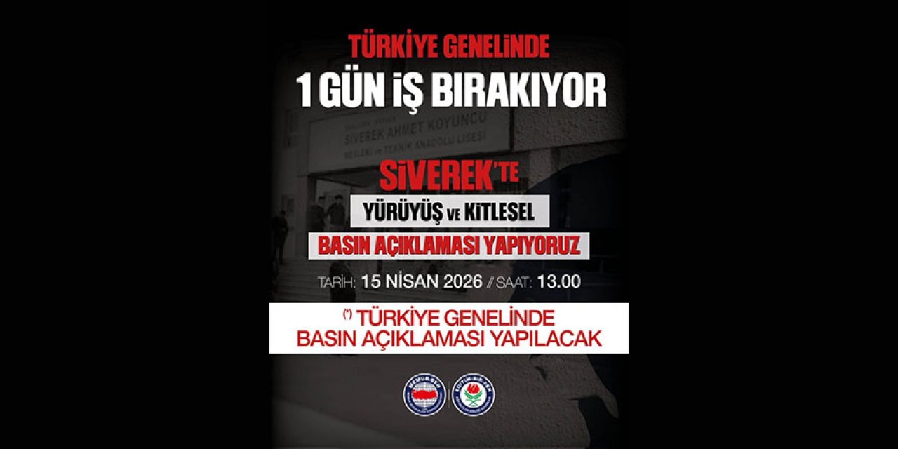 Eğitim-Bir-Sen'den tüm okullarda bir gün süreyle iş bırakma kararı