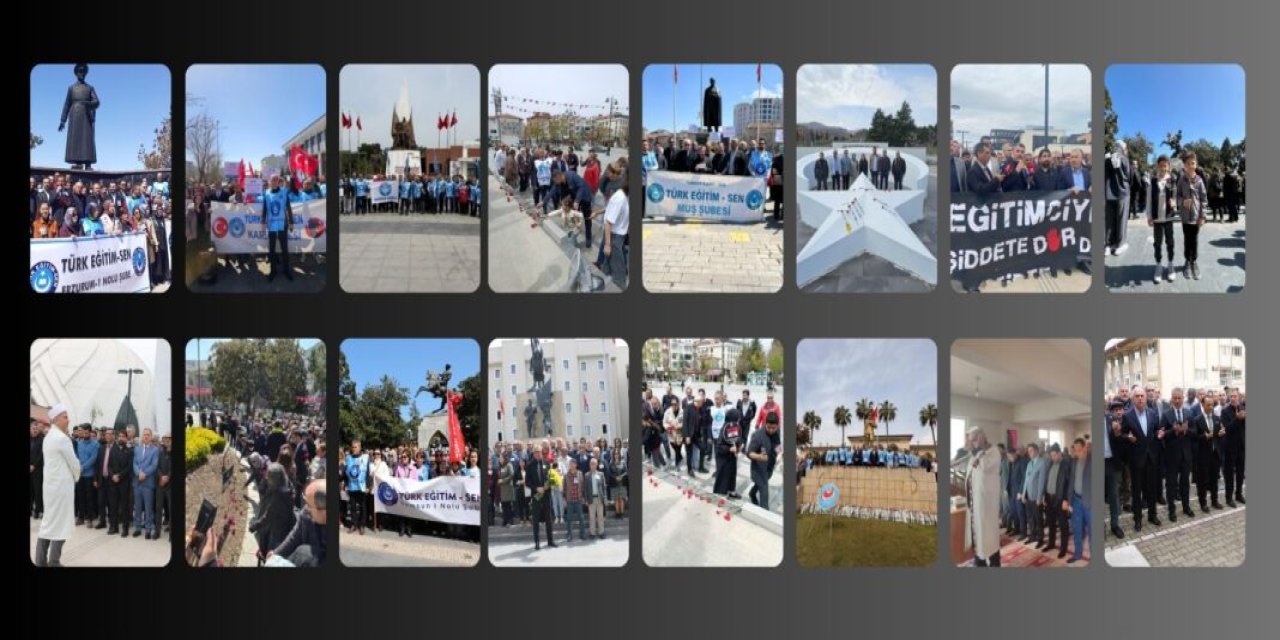 Türk Eğitim-Sen'den 81 ilde öğretmen ve öğrenciler için eş zamanlı anma programı