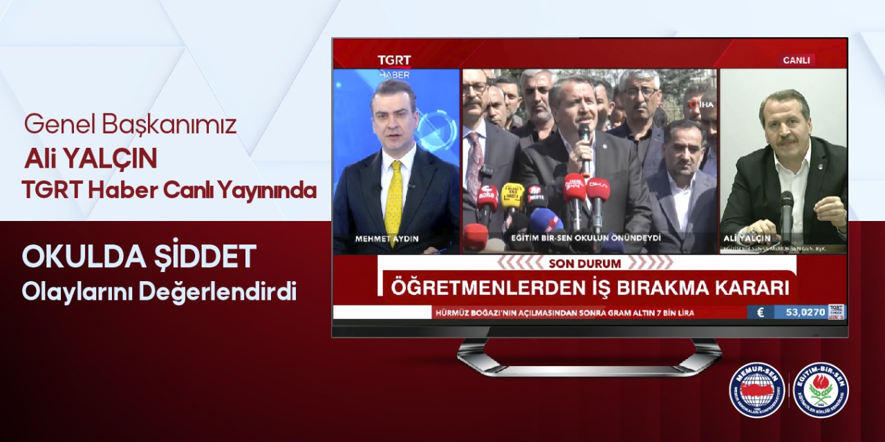 Ali Yalçın’dan okul saldırıları sonrası dikkat çeken açıklamalar: “Bu bir milat olmalı”