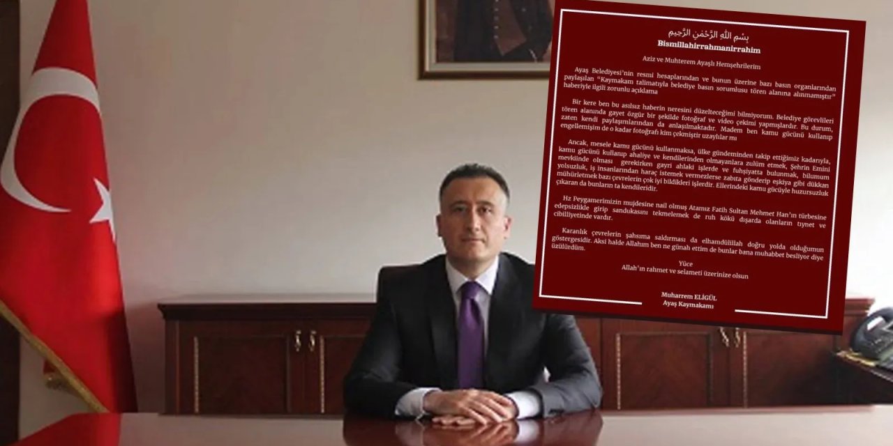 Ayaş Kaymakamlığı’nın 23 Nisan paylaşımına inceleme başlatıldı