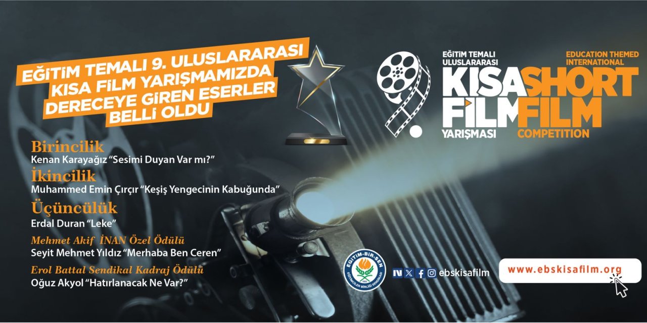 Eğitim Temalı 9. Uluslararası Kısa Film Yarışması’nda Kazananlar Belli Oldu