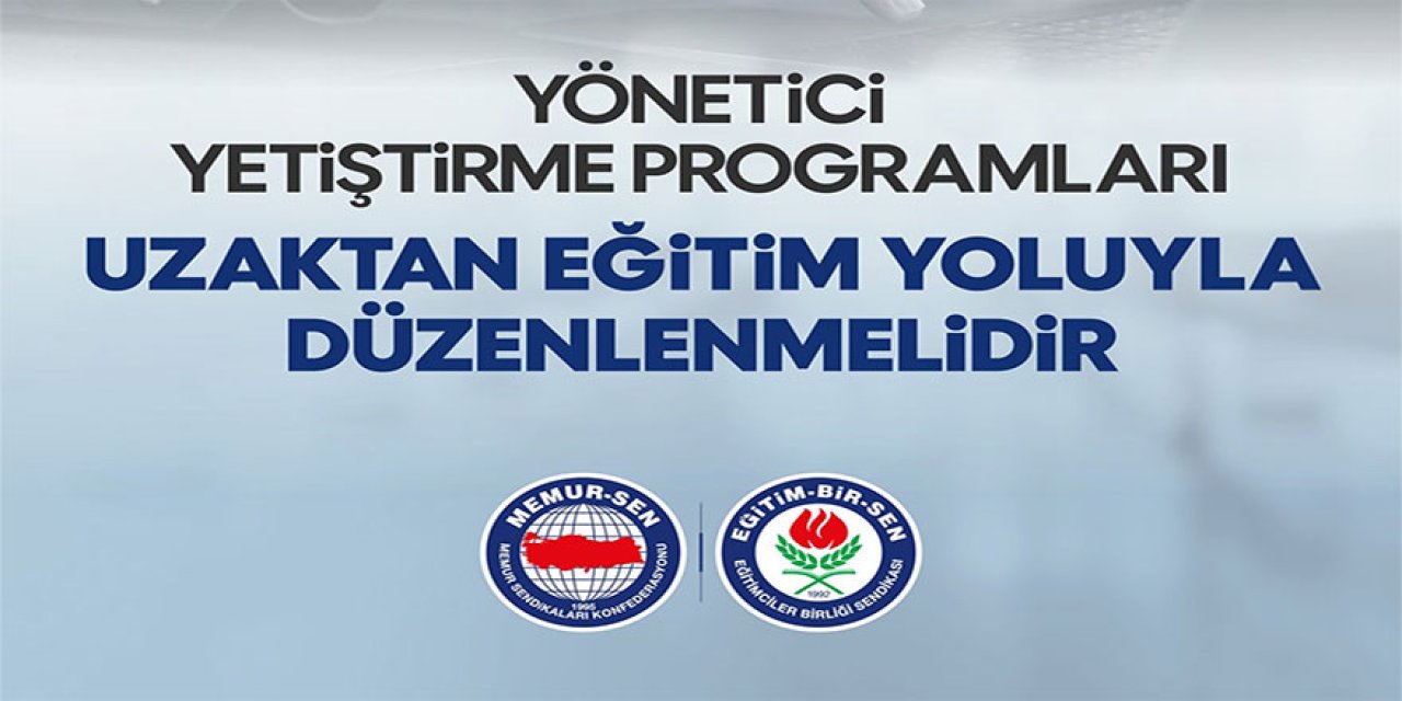MEB Yönetici Yetiştirme Programları Uzaktan Eğitim Yoluyla Düzenlenmeli