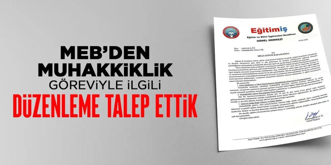MEB’e Muhakkiklik Başvurusu: Okul Yöneticileri İçin 10 Saat Ücret Ödensin