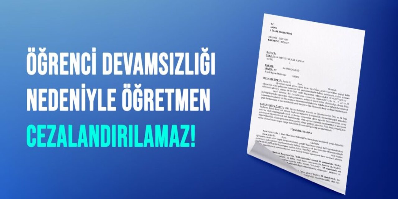 Öğretmen Lehine Emsal Karar: Öğrenci Devamsızlığı Nedeniyle Kesilen Ek Ders Ücreti Geri Ödenecek