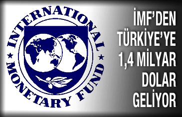 IMF'den 1,4 milyar dolar geliyor