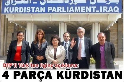 DTP Genel Başkanı Ahmet Türk, Erbilde konuştu