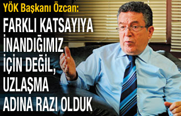 Farklı katsayıya inandığımız için değil, uzlaşma adına razı olduk