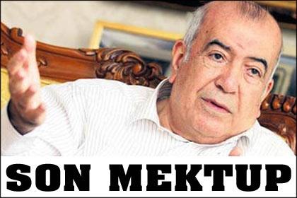 Halis Toprak'tan 'son mektup'