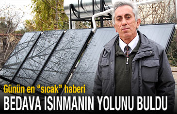 Bedava ısınmanın yolunu buldu