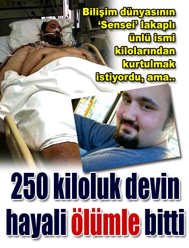 250 kiloluk devin trajik ölümü