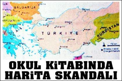 İlkokul kitabında harita skandalı