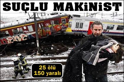 Belçika'da iki yolcu treni çarpıştı: 25 ölü