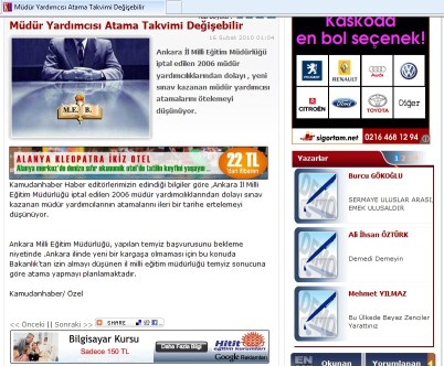 Kamudanhabere de yakışmadı