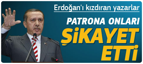Erdoğan'ı kızdıran yazarlar