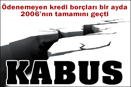 Borcunu ödeyemeyen sayısında korkutan artış