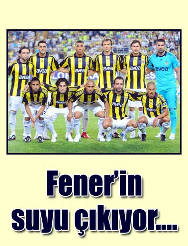 Fener'in suyu çıkıyor