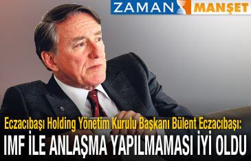 IMF ile anlaşma yapılmaması iyi oldu