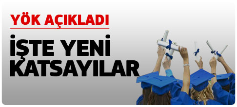 YÖK yeni katsayıları açıkladı