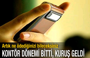 Kontör bilmecesi bitti, abone ne ödediğini bilecek