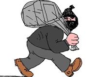 Acemi hırsızlar uyuyunca...