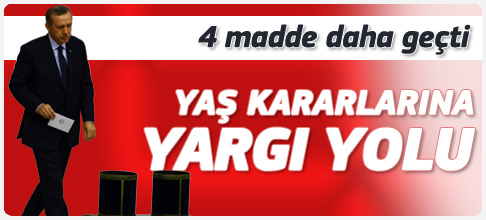 Anayasa paketinde 4 madde daha kabul edildi
