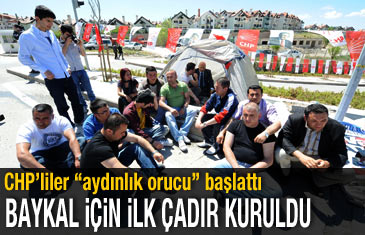 CHP'liler "aydınlık orucu" başlattı