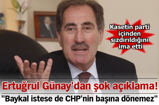 Ertuğrul Günay'dan şok açıklama!