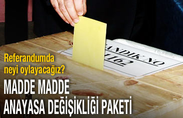 Referandumda neyi oylayacağız?