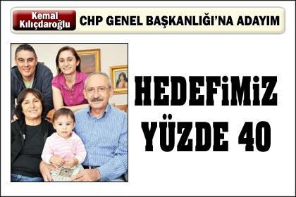 Yüzde 40la iktidar olacağız