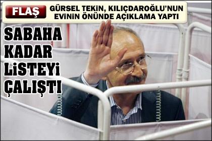 Gürsel Tekin'den liste açıklaması