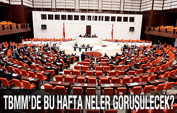 TBMM'de bu hafta neler görüşülecek?