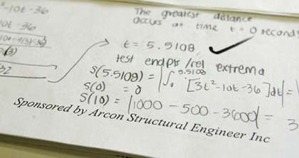 Öğretmen sınav kağıdına reklam aldı