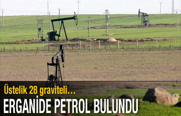 Ergani'de petrol bulundu