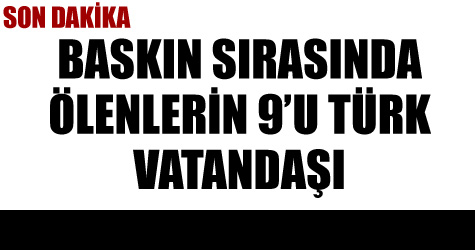 Ölenlerin 9'u Türk