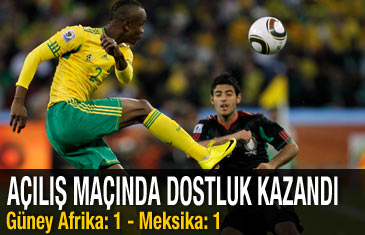 Kupanın açılış maçı 1-1 berabere tamamlandı