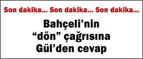 Bahçeli'nin 'dön' çağrısına Gül'den cevap