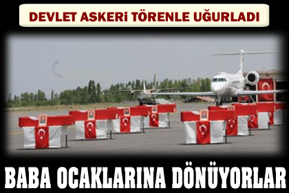 Kahramanlar uğurlandı