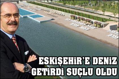 Eskişehir'deki yapay plaj, havuza dönüştürülüyor