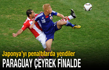 Japonya'yı penaltılarla eleyen Paraguay çeyrek finalde