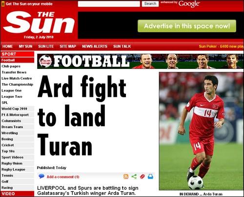 Liverpool Arda'yı alıyor