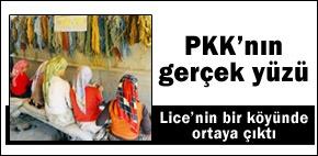 Teröristler halı tezgahlarını yaktı