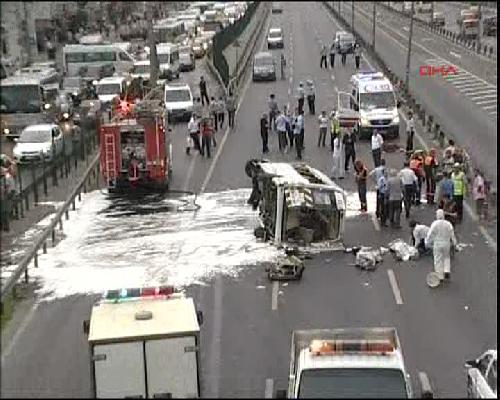 İstanbul'da servis faciası