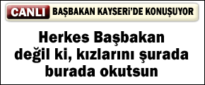 Başbakan Erdoğan Kayseri'de konuşuyor